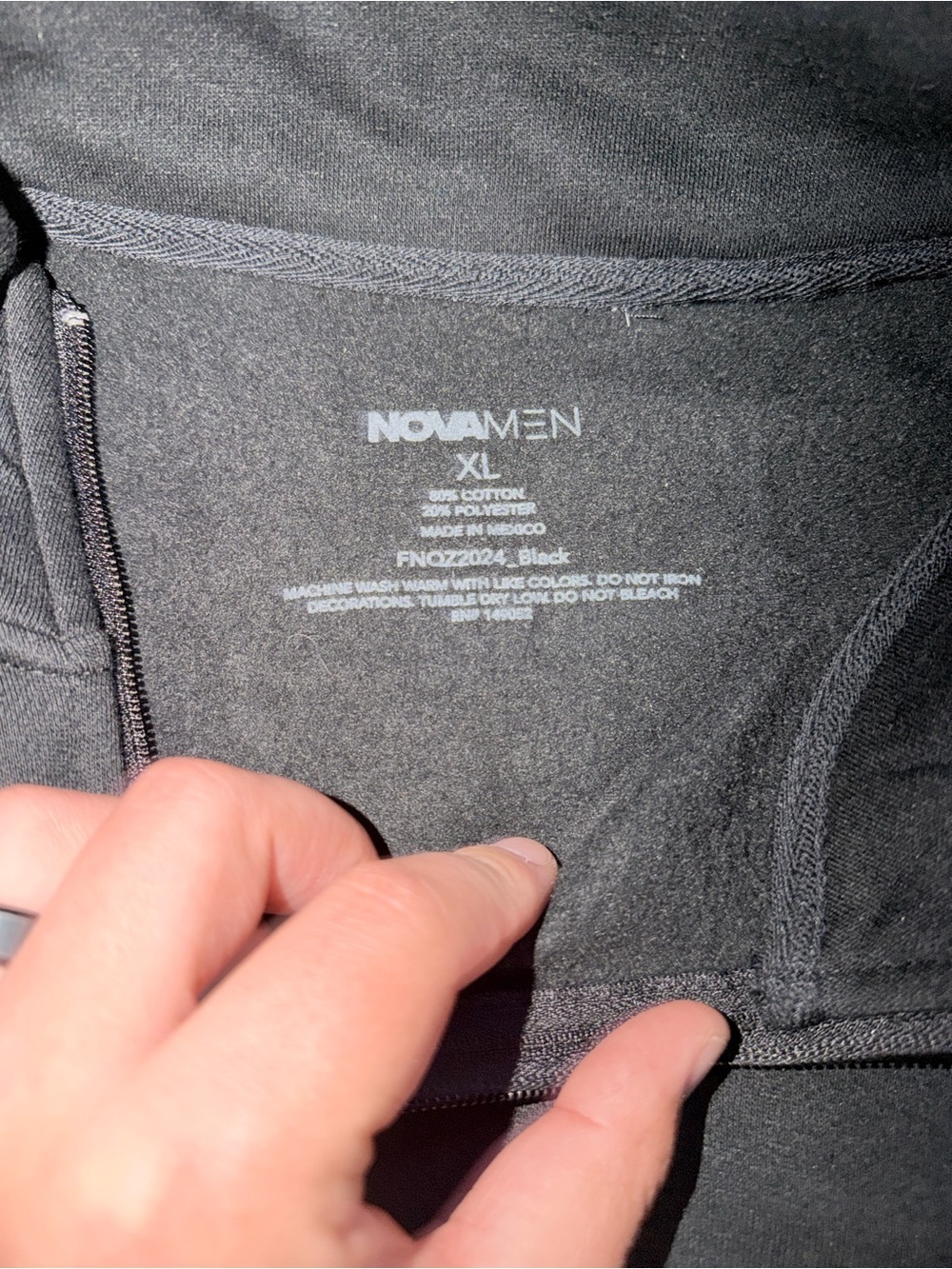 Black quarter zip sweater - Picture 2 of 2